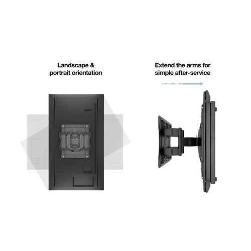 Multibrackets VESA Super Slim Tilt & Rotate HD (portrait & landscape)