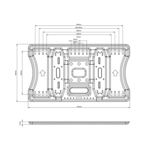 Multibrackets VESA Super Slim Tilt & Rotate HD (portrait & landscape)