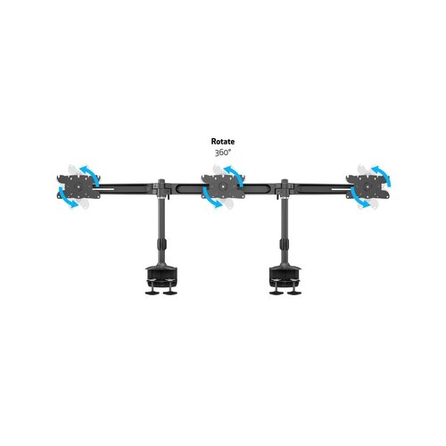 Multibrackets M VESA Desktopmount Triple Desk Clamp 24"-32"