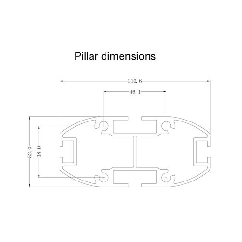 Multibrackets TV Standaard M Display 180 Single Black