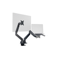 Monitorarm + Laptop arm Zwart