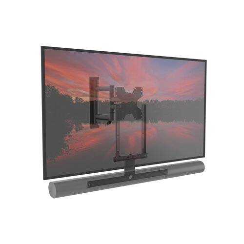 Cavus Premium TV beugel + Sonos Arc beugel - Zwart