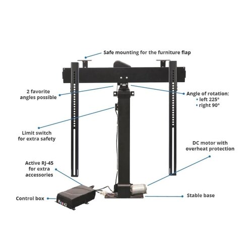 Sabaj Elektrische TV lift K2 RotoLift met Autolid