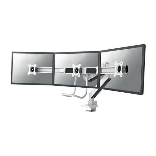 Neomounts Monitorarm voor 3 schermen NM-D775DX3WHITE - Monitorsteun voor 3 schermen (17-24 inch)-Wit