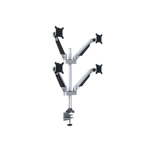 Multibrackets Monitorarm voor 4 schermen Zilvergrijs