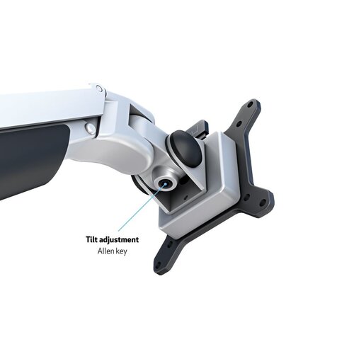 Multibrackets Monitorarm voor 4 schermen Zilvergrijs