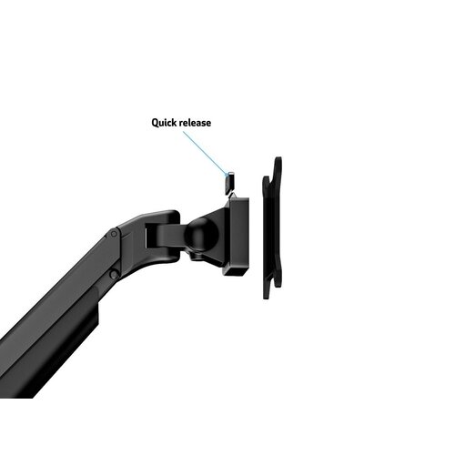 Multibrackets Monitorarm voor 4 schermen Zwart