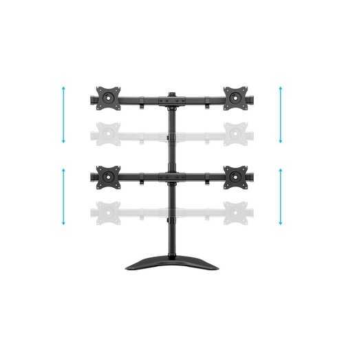 Multibrackets DeskStand Basic Quad - 4 Schermen Monitorstandaard (15-27 inch)