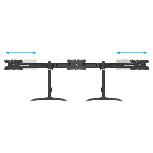 Multibrackets Monitorarm Triple Monitor Stand (24 - 32 inch)