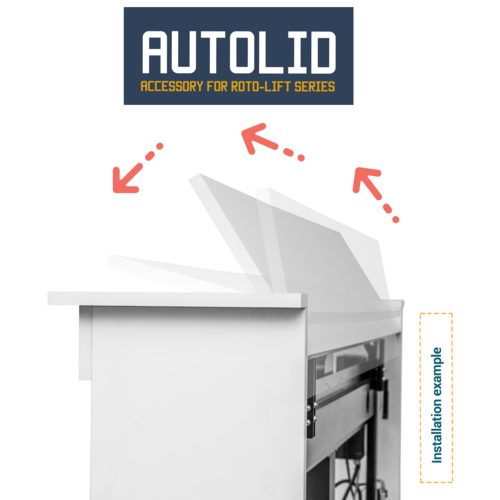 Sabaj Elektrische TV lift K1 RotoLift met Autolid (27-44 inch)