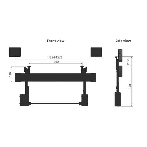 Sabaj Elektrische TV Lift K3 RotoLift met Autolid