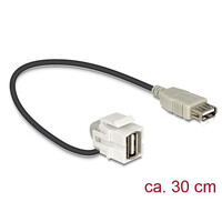 Keystone USB 2.0 A Female - USB 2.0 A female 110° (30 cm)
