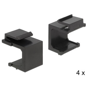 DeLock Keystone Afdek module -Zwart