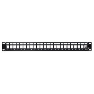 DeLock Keystone 19" Patchpanel - 24 poorts (met trekontlasting)