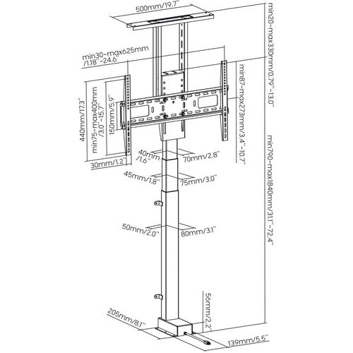 MyWall TV Lift met Spraakbediening HP 63-2 AL