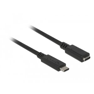 DeLock USB C Male USB C Female - 1.0 meter