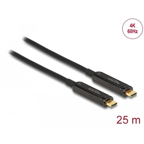 DeLock Active Glasvezel USB-C™ Video Cable 4K 60 Hz 25 meter