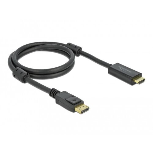 DeLock Actieve DisplayPort 1.2 naar HDMI kabel - 1.0 meter