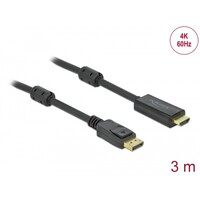 DisplayPort 1.2 - HDMI kabel - 3.0 meter
