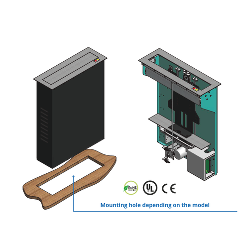 Sabaj Monitor Desk Lift M-4 Eco Black