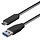 KEM USB C male - USB A male kabel (USB 3.1) -1.0 meter