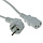 ACT PWRCORD CEE7/7 ANG-C13 WH 3,0M