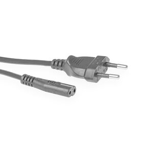 ACT Stroomkabels EURO-C7 0,25 meter Zwart ACT Stroomkabels EURO-C7 0,25 meter Zwart