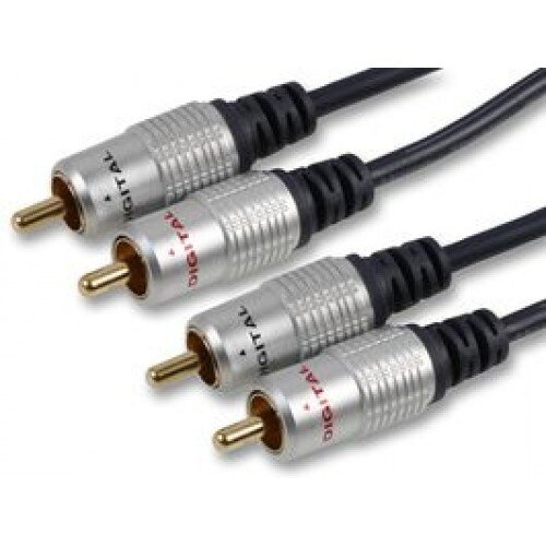 KEM High Quality audio kabel 2 RCA - 2 RCA -0.5 meter