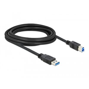 DeLock USB A - USB B kabel - 3.0 meter