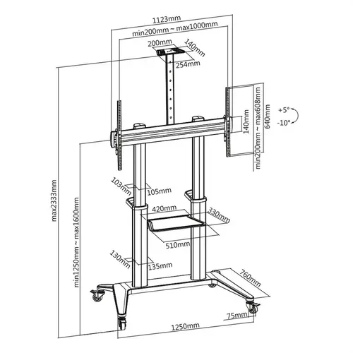 Braca TV Standaard Heavy Duty BRC1263