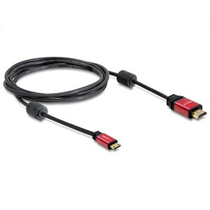 DeLock High Speed HDMI A male - mini HDMI (C) male 4K Premium kabel-3.0 meter