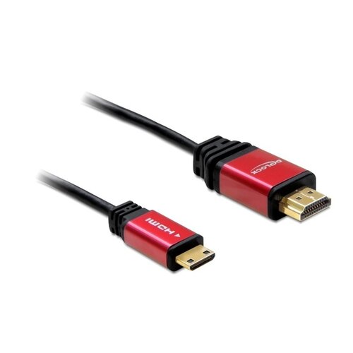 DeLock High Speed HDMI A male - mini HDMI (C) male Premium kabel-5.0 meter