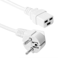 Stroomkabel CEE7/7-C19 - 1.8 meter - Wit