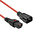 ACT Stroomkabel C13 Lock naar C14 - 2.0 meter - Rood