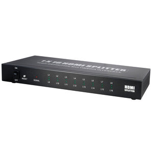 MaxTrack HDMI splitter 16 poorts (Full HD en 3D)