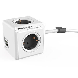 Allocacoc PowerCube Verlengblok 3.0 meter Grey