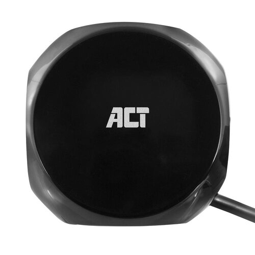 ACT PowerCube 3x Stroom, 3x USB A - 1.5 meter Zwart
