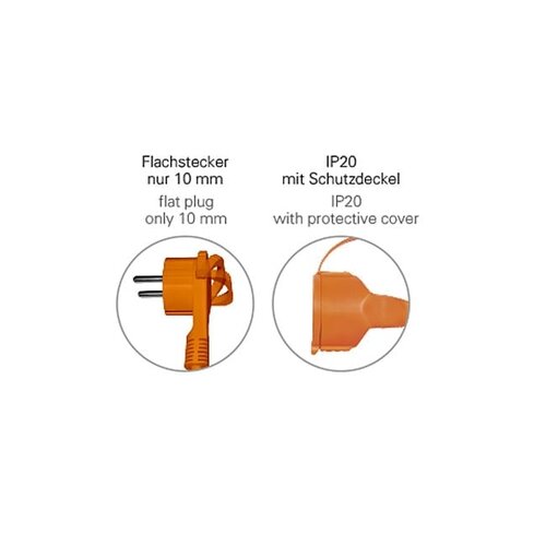 KEM Verlengsnoer (buiten) - 50 Meter - Oranje