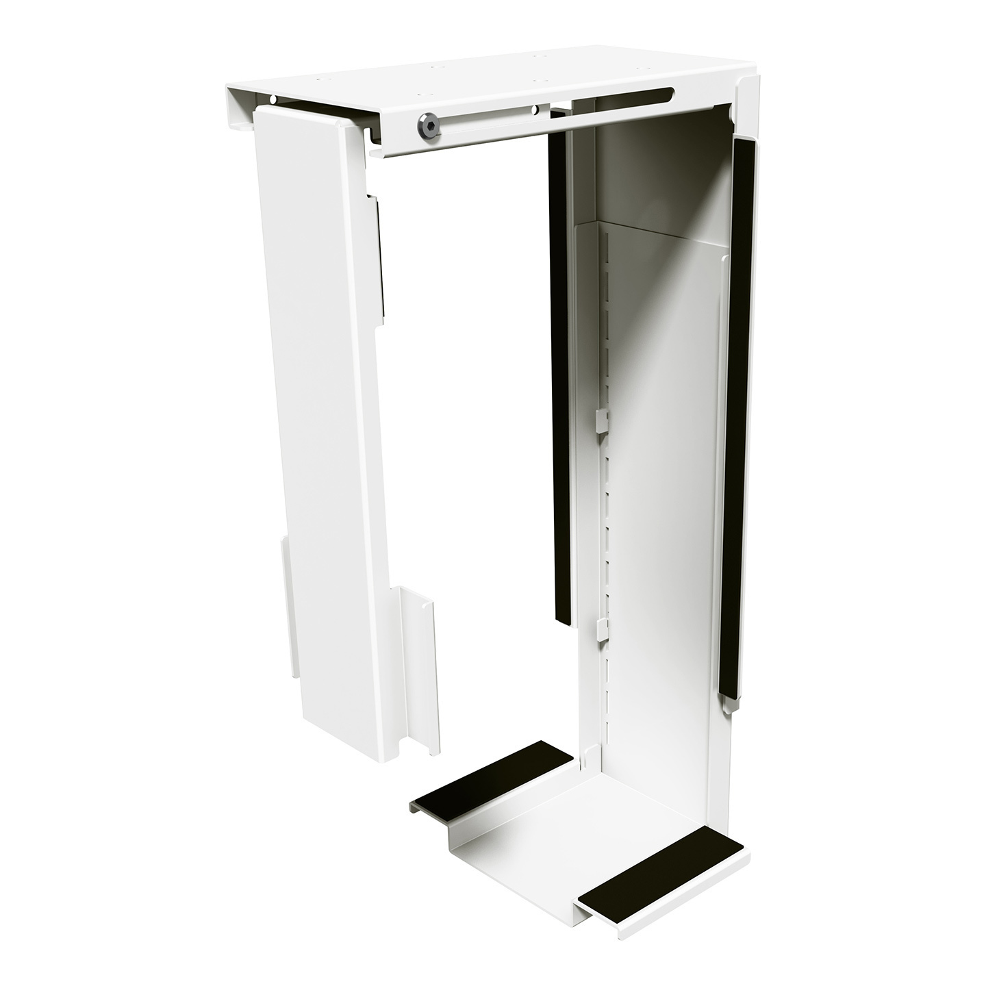 Dataflex Top Grip CPU Halter Weiß – Unter Dem Schreibtisch Montierbar, Bis 20 Kg, Verstellbar