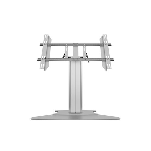 Multibrackets TV Standaard Public M 80 HD - Van recht tot Tafelmodel - Zilver