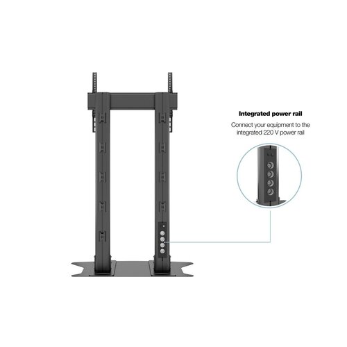 Multibrackets M Public Display Stand 180 Dual Pillar Floorbase Black