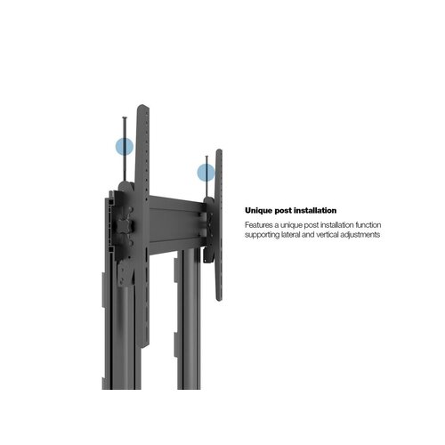 Multibrackets M Public Display Stand 180 Dual Pillar Floorbase Black