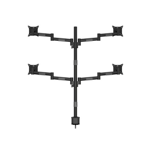 Multibrackets Monitorarm voor 4 schermen Officeline Quad Black