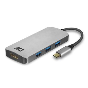 ACT USB-C - HDMI / 4X USB-A / PD