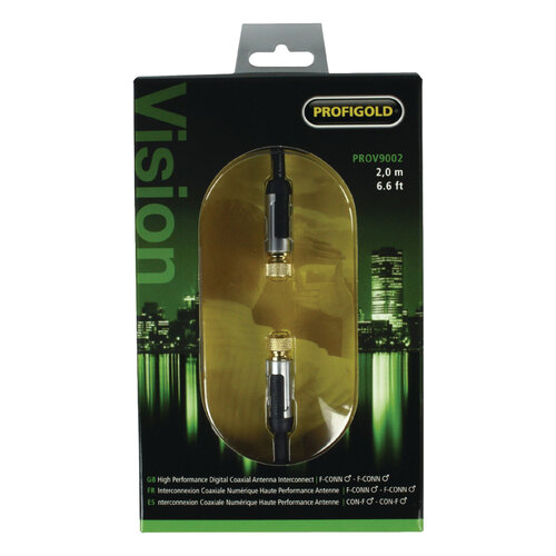 Profigold Digital Coax F Connector kabel - 5 meter Profigold Digital Coax F Connector kabel - 5 meter