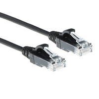 CAT 6 UTP 5.0 meter SLIMLINE Zwart