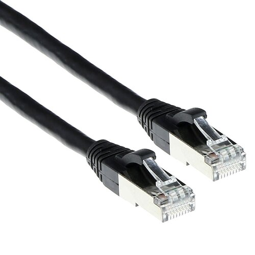 ACT CAT 6a S/FTP 1.5 meter SNAGLESS Zwart ACT CAT 6a S/FTP 1.5 meter SNAGLESS Zwart