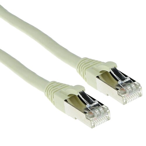 ACT Cat 6a S/FTP LSZH 1.5 meter Snagless Ivoor ACT Cat 6a S/FTP LSZH 1.5 meter Snagless Ivoor