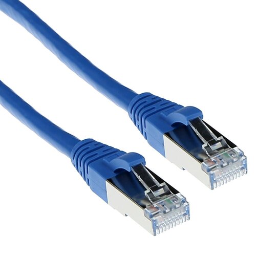 ACT Cat 6a S/FTP LSZH 1.5 meter Snagless Blauw ACT Cat 6a S/FTP LSZH 1.5 meter Snagless Blauw