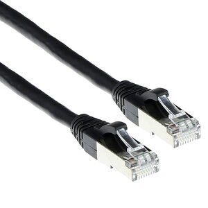 ACT Cat 6a S/FTP LSZH 15 meter Snagless Zwart ACT Cat 6a S/FTP LSZH 15 meter Snagless Zwart